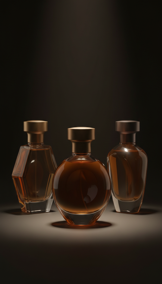 Amber Veil Parfum Sculptural Bottle